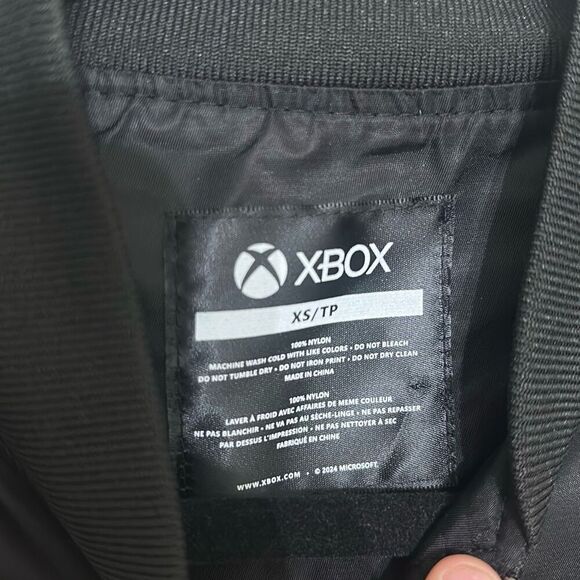 XBOX Mens Black Patches Bethesda Fanfest 2024 Exclusive Bomber Jacket Size XS - Picture 6 of 7